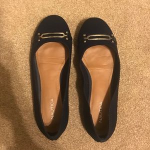 Nautica navy blue flats ✨